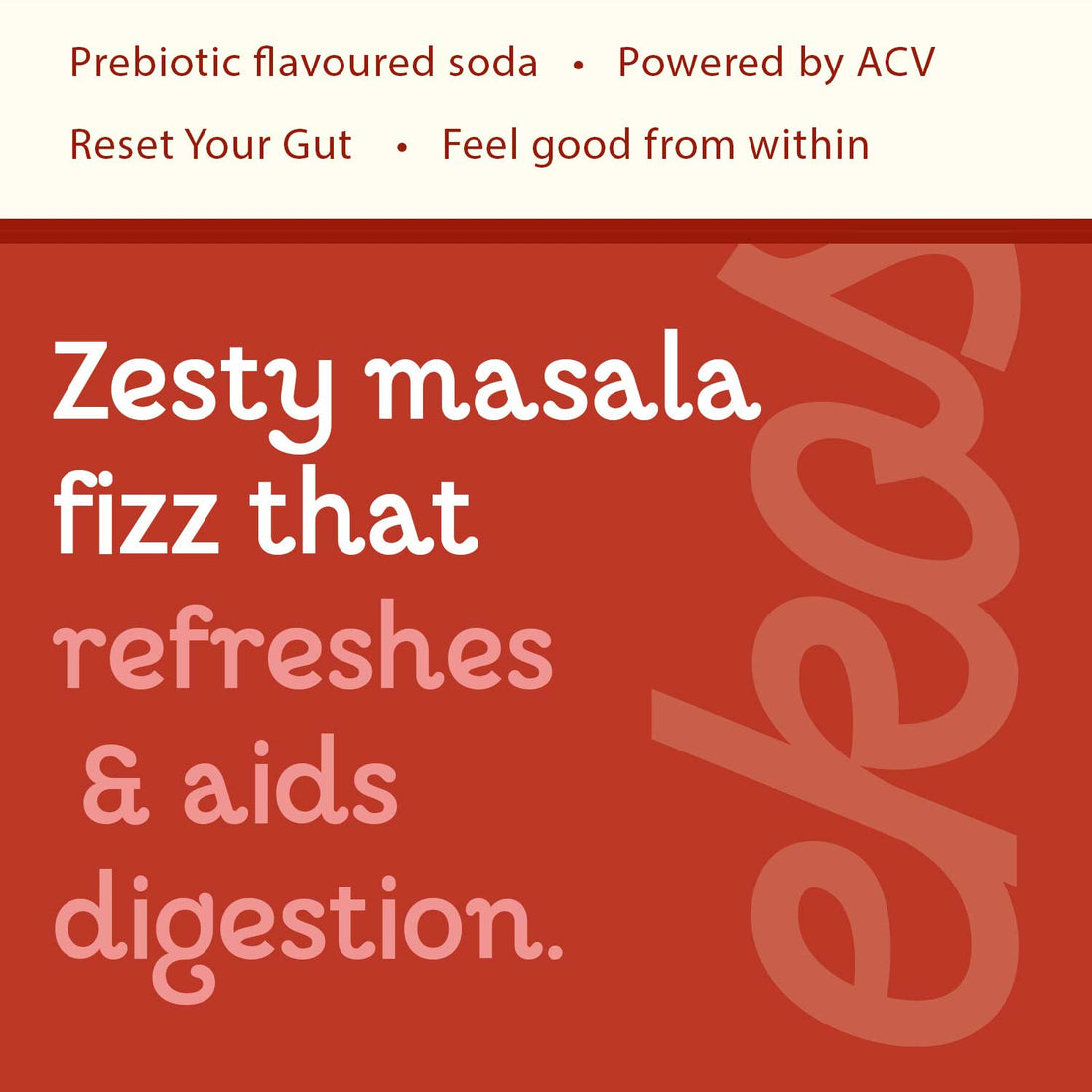 EKOS Masala Cola Prebiotic Reset soda - Pack of 6
